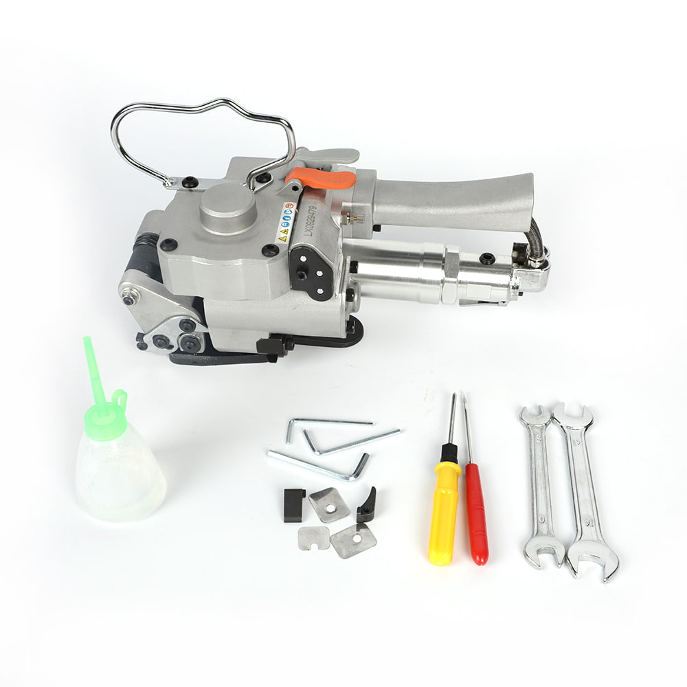 Semi-automaticum pneumaticum PP PET machinam portatilem parat